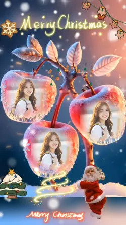 Mẫu ghép ảnh noel²²