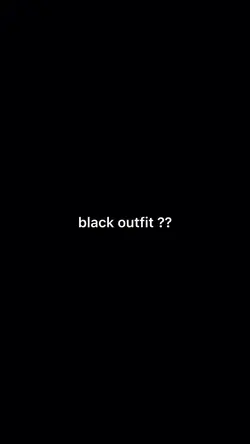 black outfit