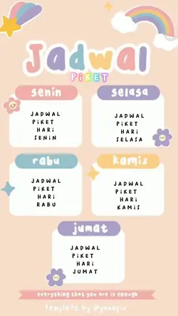 jadwal piket kelas
