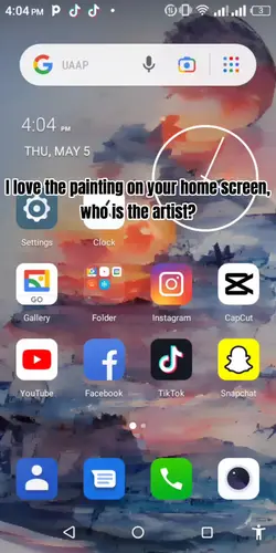home screen
