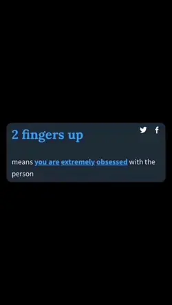 2 fingers up 