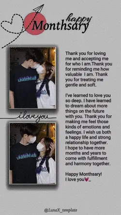 Monthsary Template 