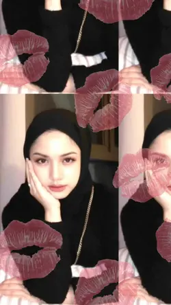 pink lips kiss