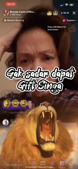 Gift singa di Tiktok