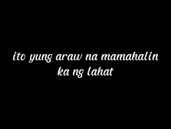 araw na mahal ka
