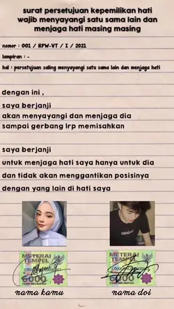 surat perjanjian
