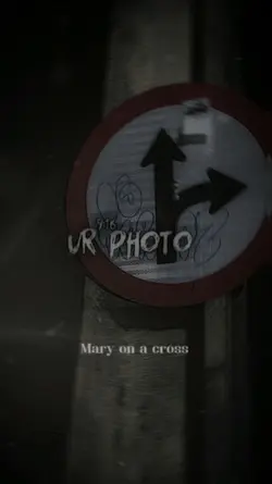 Mary on a cross