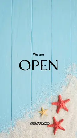 we are open