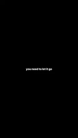 you need to let it g