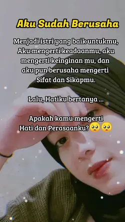 aku sudah berusaha