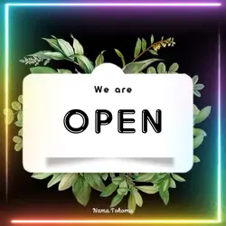 we are open led 1:1