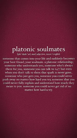 PLATONIC SOULMATES