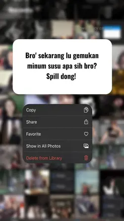 Minum susu apa si? 