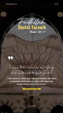 KEUTAMAAN TARAWIH 
