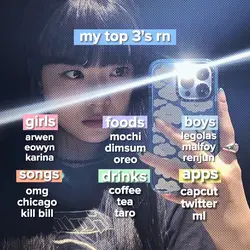 my 3 top rn