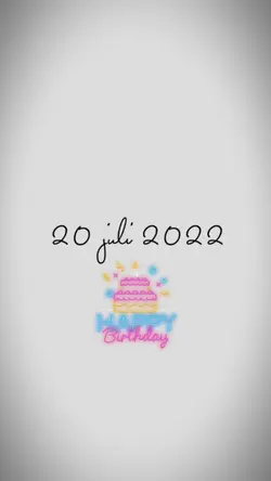 hbd 20 juli