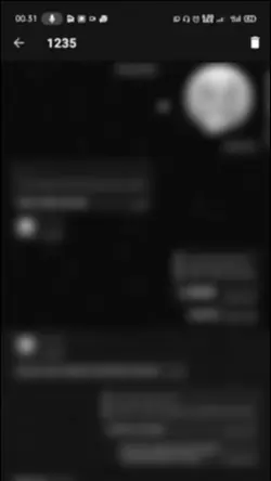 hapus chat blur