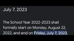 end school year