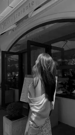 black white