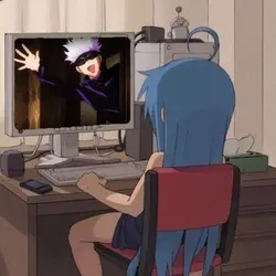 staring at your