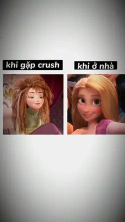 Khi ở nhà-gặp crush 