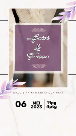 Kad kawin purple