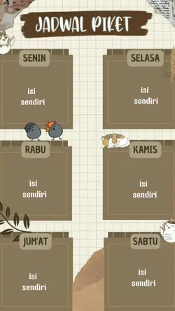 jadwal piket kelas