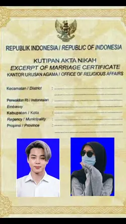 Surat Nikah Jimin