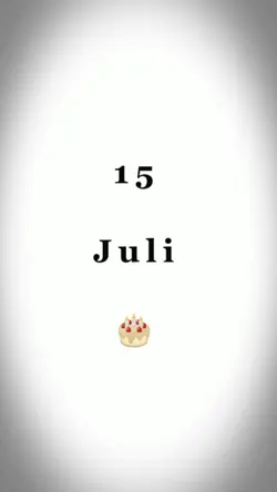 HBD, 15 JULI