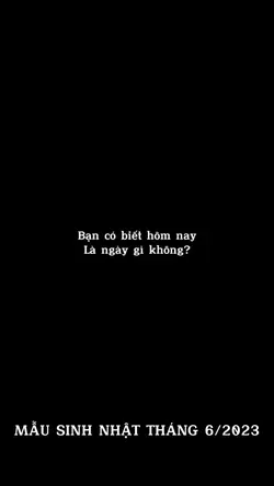 Mẫu sinh nhật