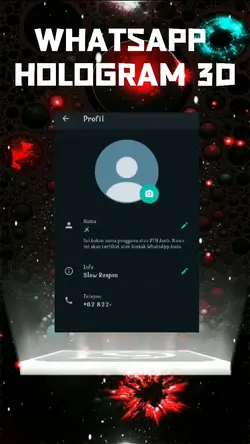 Hologram WhatsApp 3D