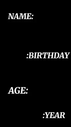 NAME AGE BIRTHAYYEAR