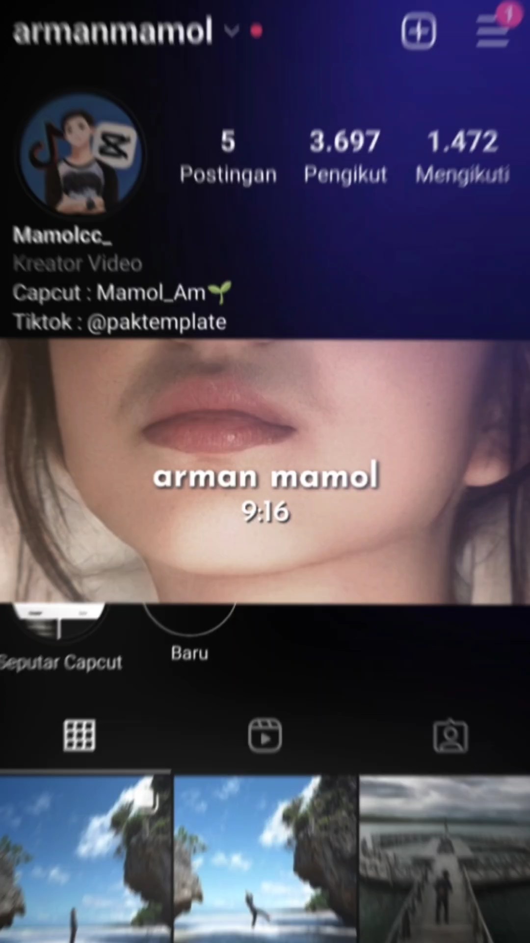 capcut template cover