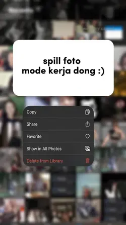 spil foto mode kerja