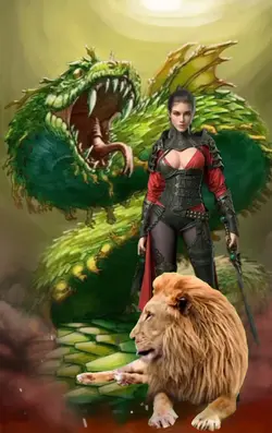 Singa Naga Hijau 
