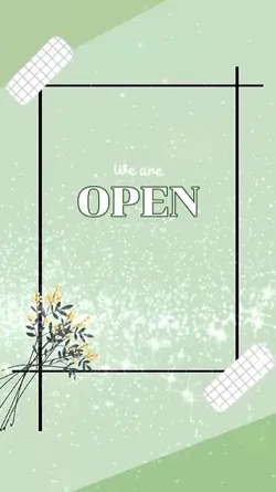we are open