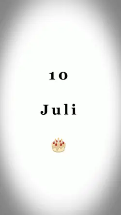 HBD, 10 JULI