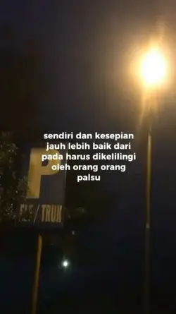 sendiri dan kesepian