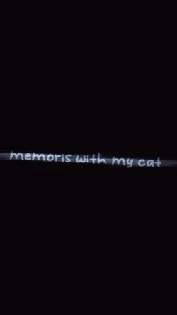 memories with my cat