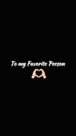 ToMyFavoritePerson