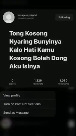 kalo hati km kosong