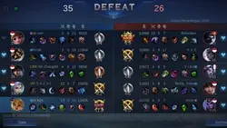 DEFEAT MOBILE LEGEND