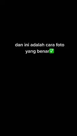 Cara Foto Yang Benar