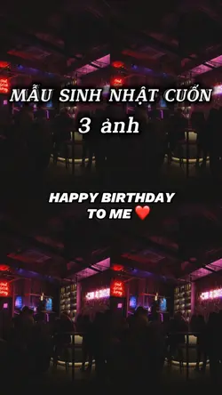 Mẫu sinh nhật 3 ảnh