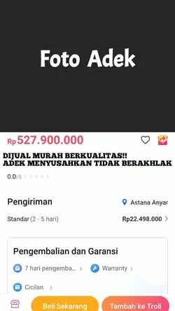 Prank di jual adek