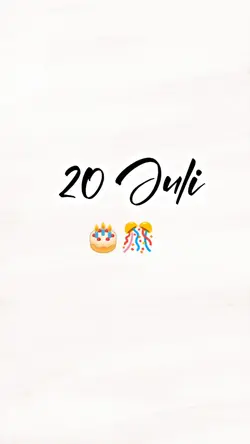 hbd 20 juli