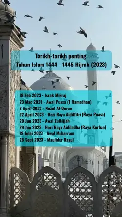 Tarikh penting 2023