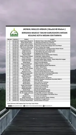 jadwal maulid 