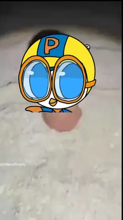 Pororo in the sand