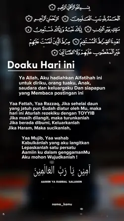 doaku hari ini 